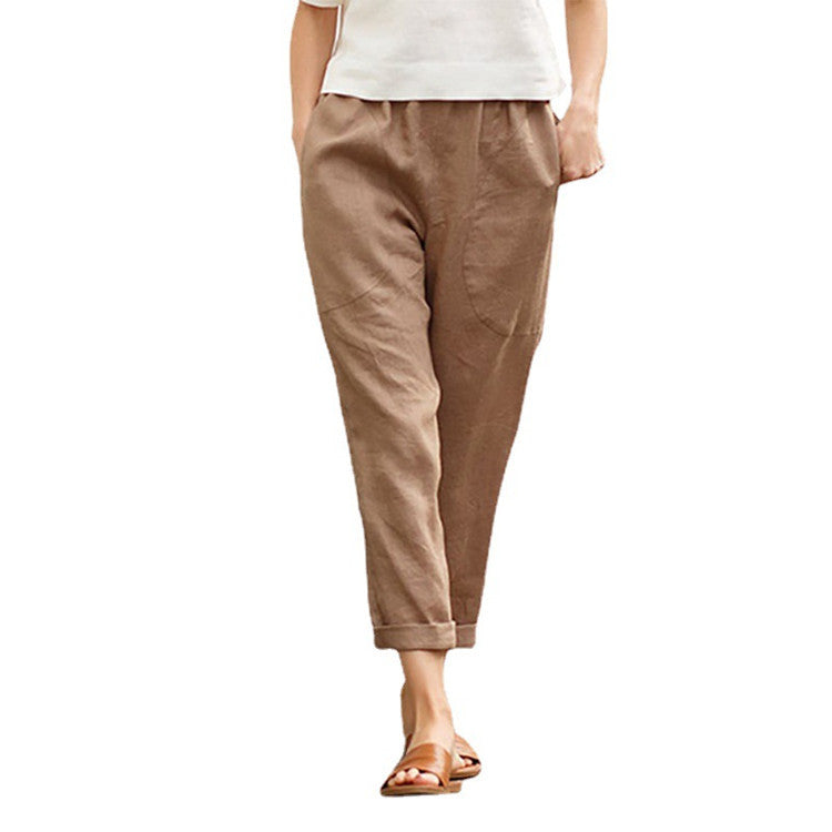 Women's loose Pocket Harem Pants