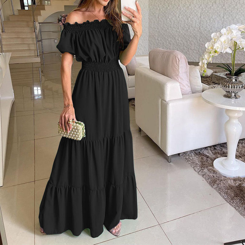 One-word Collar Dress