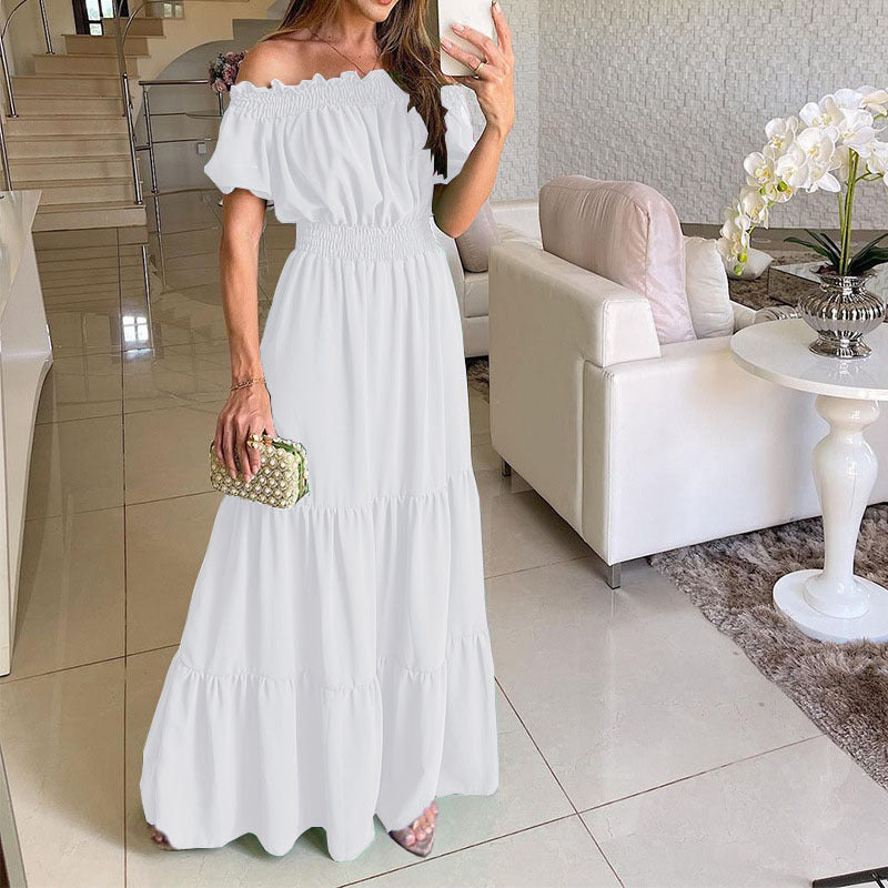 One-word Collar Dress
