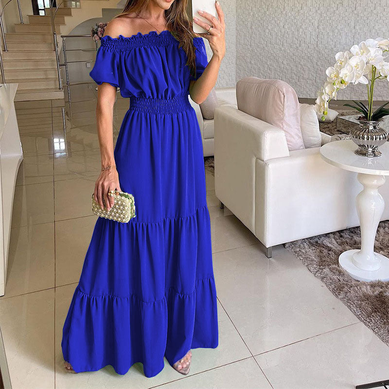 One-word Collar Dress