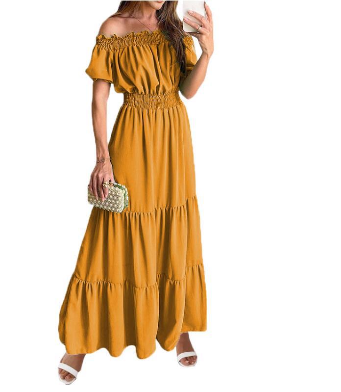 One-word Collar Dress