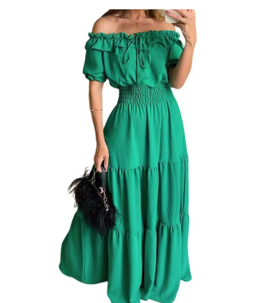 One-word Collar Dress