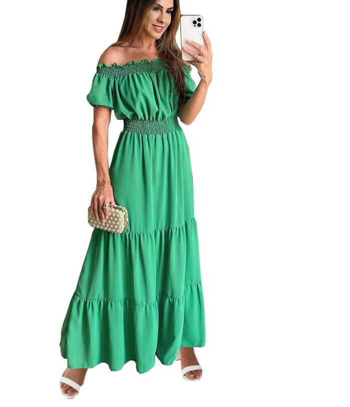 One-word Collar Dress
