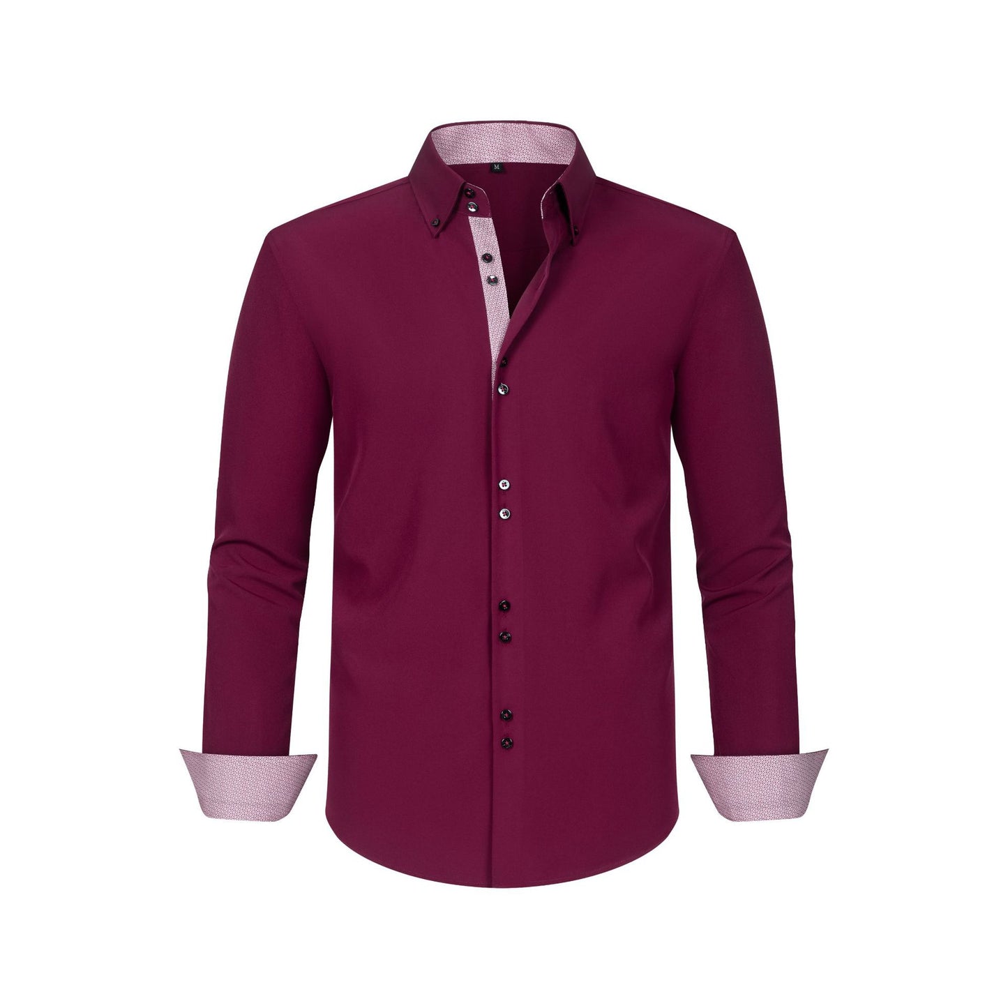 Dot-block Double-breasted Shirt
