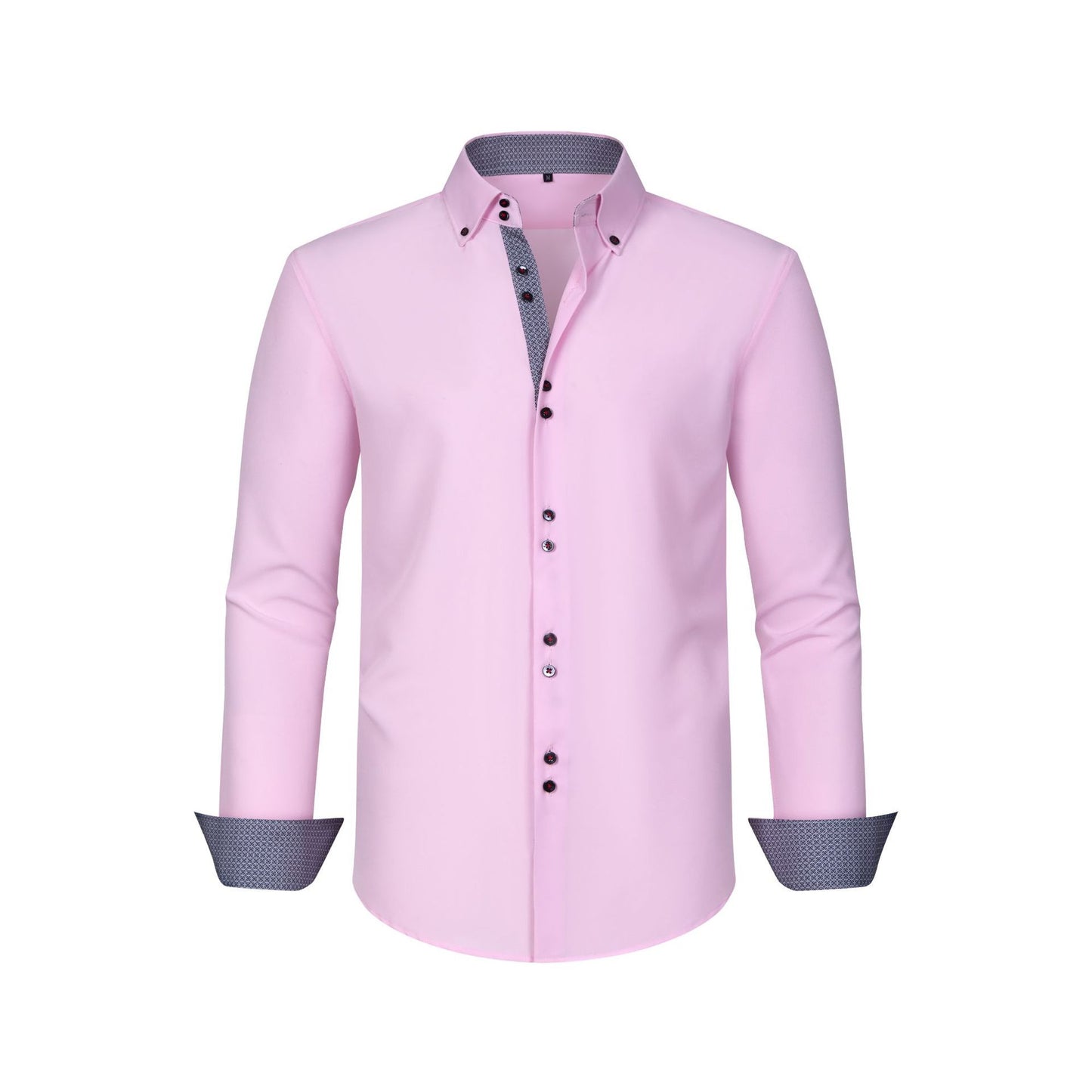Dot-block Double-breasted Shirt