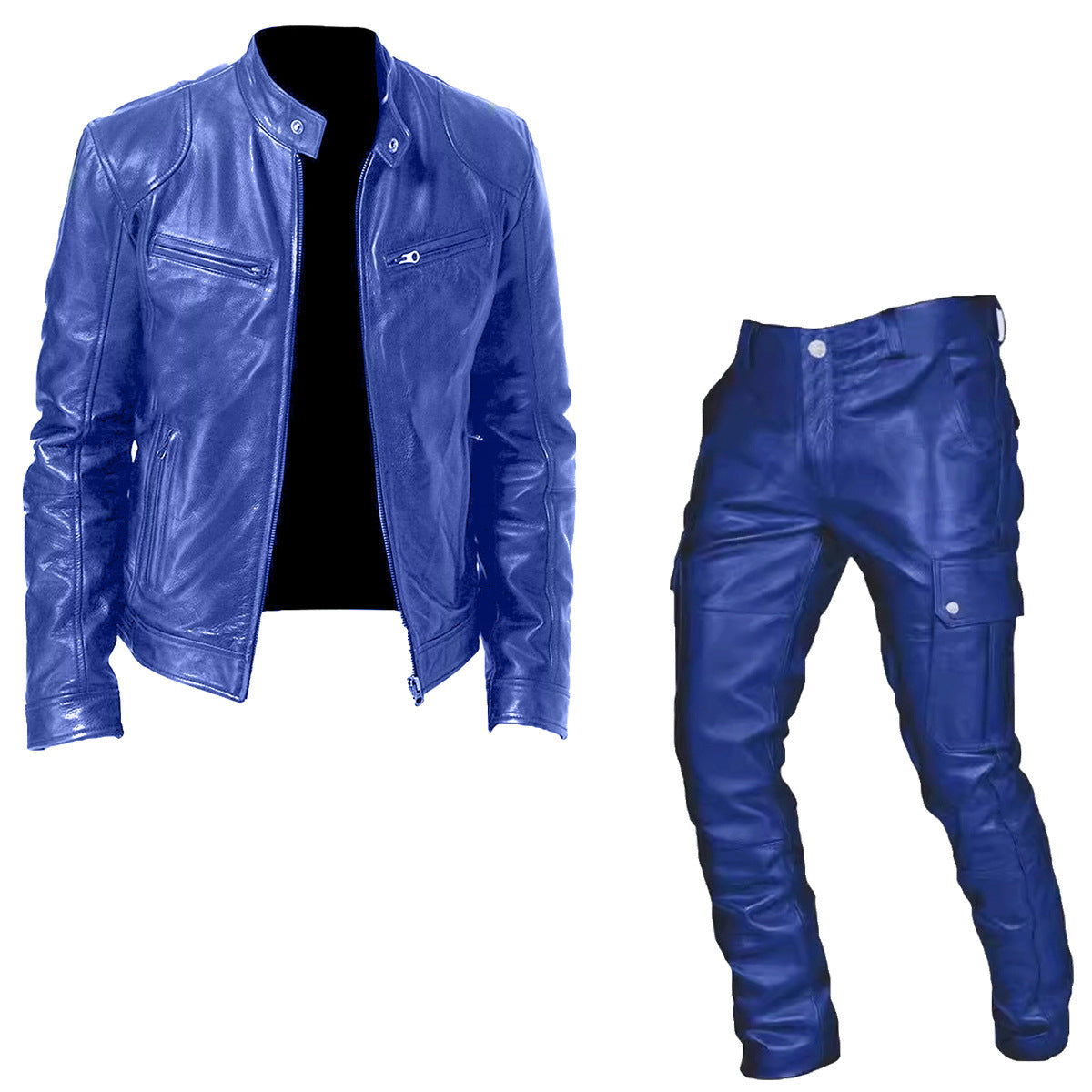 Leather Two-piece Suit