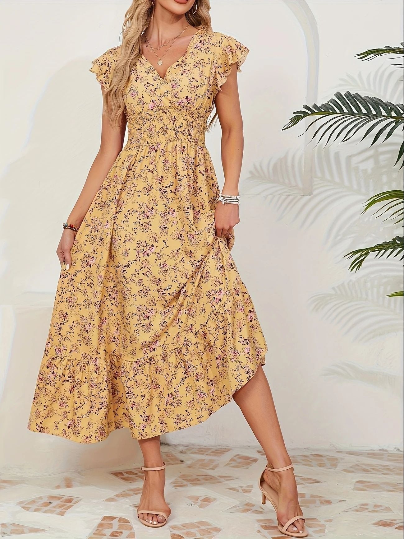 Printed French Dress
