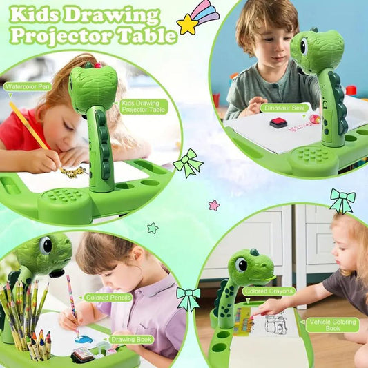 Refresh Your Space With Smart Projection Painting Machine And Dinosaur Elements