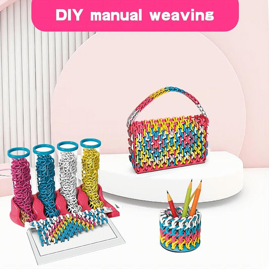 DIY Toys Puzzle Creative Ribbon Woven Hand Ropes Jewelry Making For Children Toy,Girls Kids Toy Gifts.Logistics Is Randomly Sent By UP,USPS,FEDEX