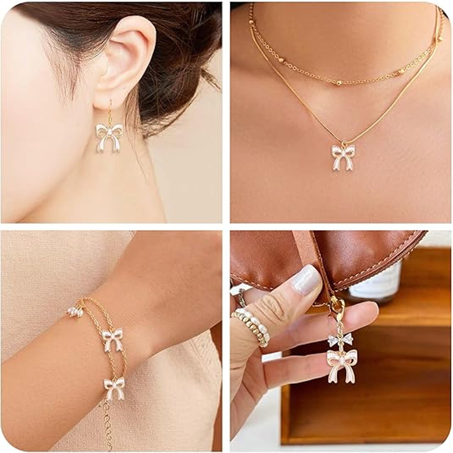 51 Pcs Bowknot Charms