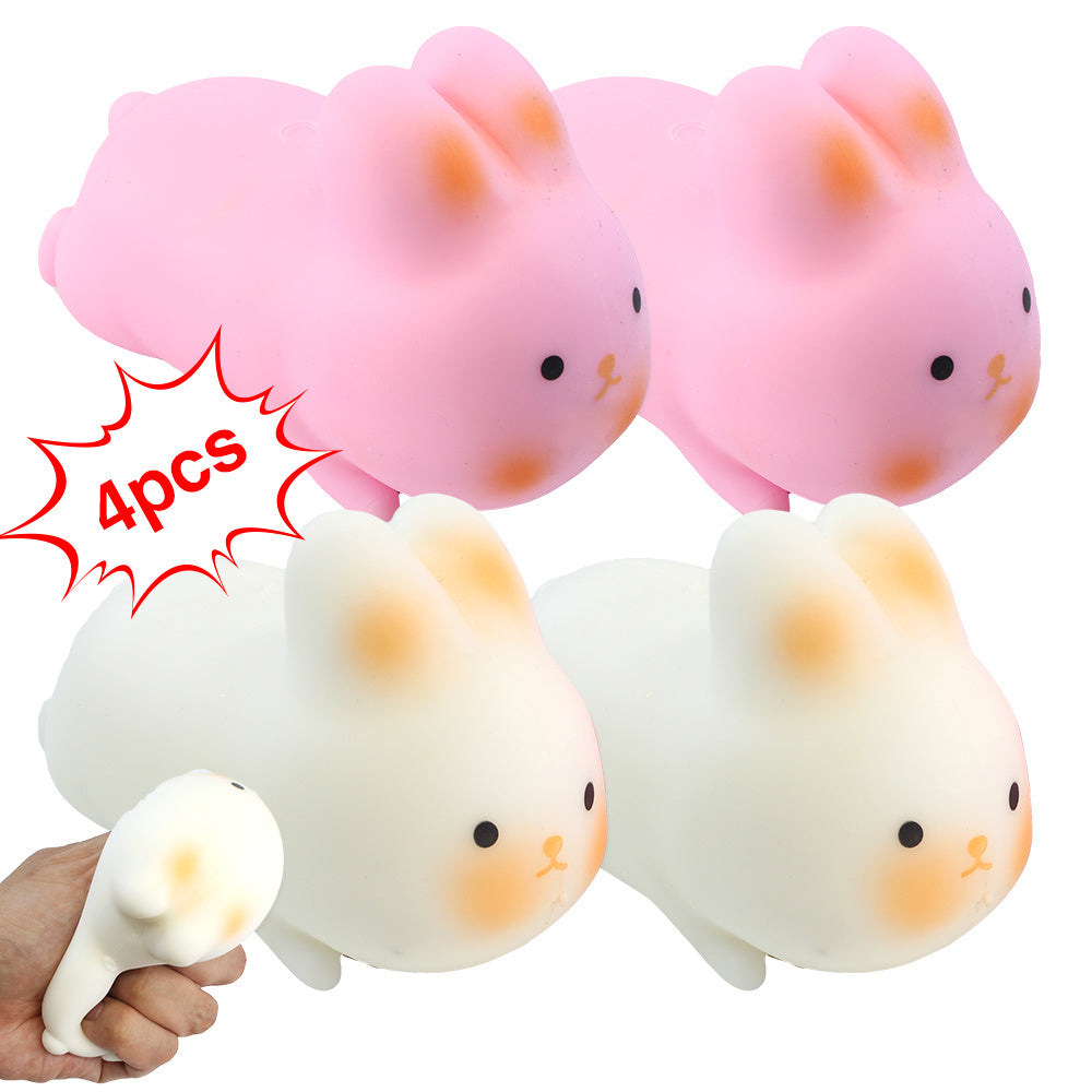 4PCS Cute Animal Squeezing Toys, Stress Relieving Toys, Children's Games, Environmentally Friendly Materials
