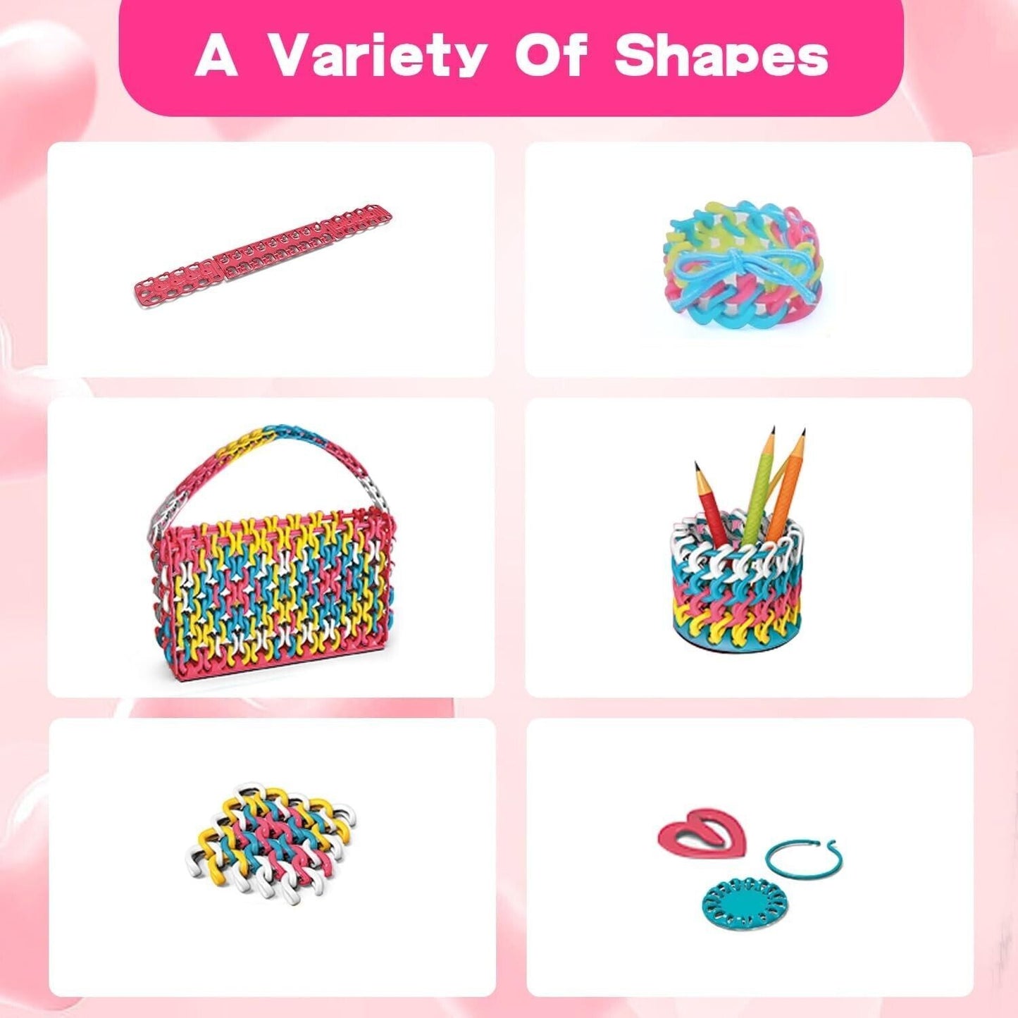 DIY Toys Puzzle Creative Ribbon Woven Hand Ropes Jewelry Making For Children Toy,Girls Kids Toy Gifts.Logistics Is Randomly Sent By UP,USPS,FEDEX