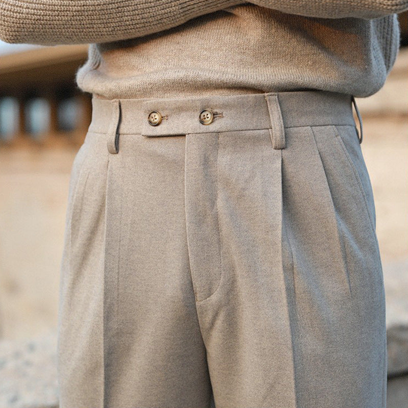 Straight Retro Trousers