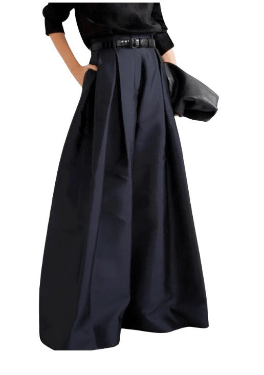 Vintage Floor-Mopping Casual Trousers