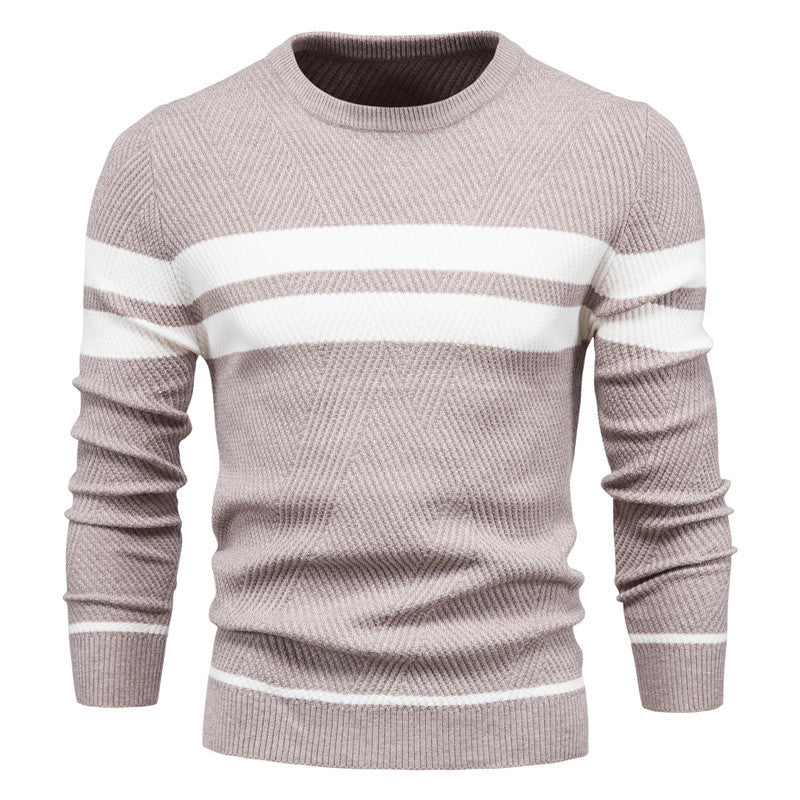 Men'S Casual Striped Sweater