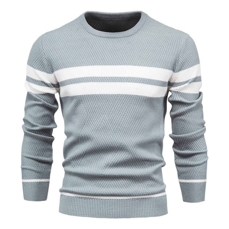 Men'S Casual Striped Sweater