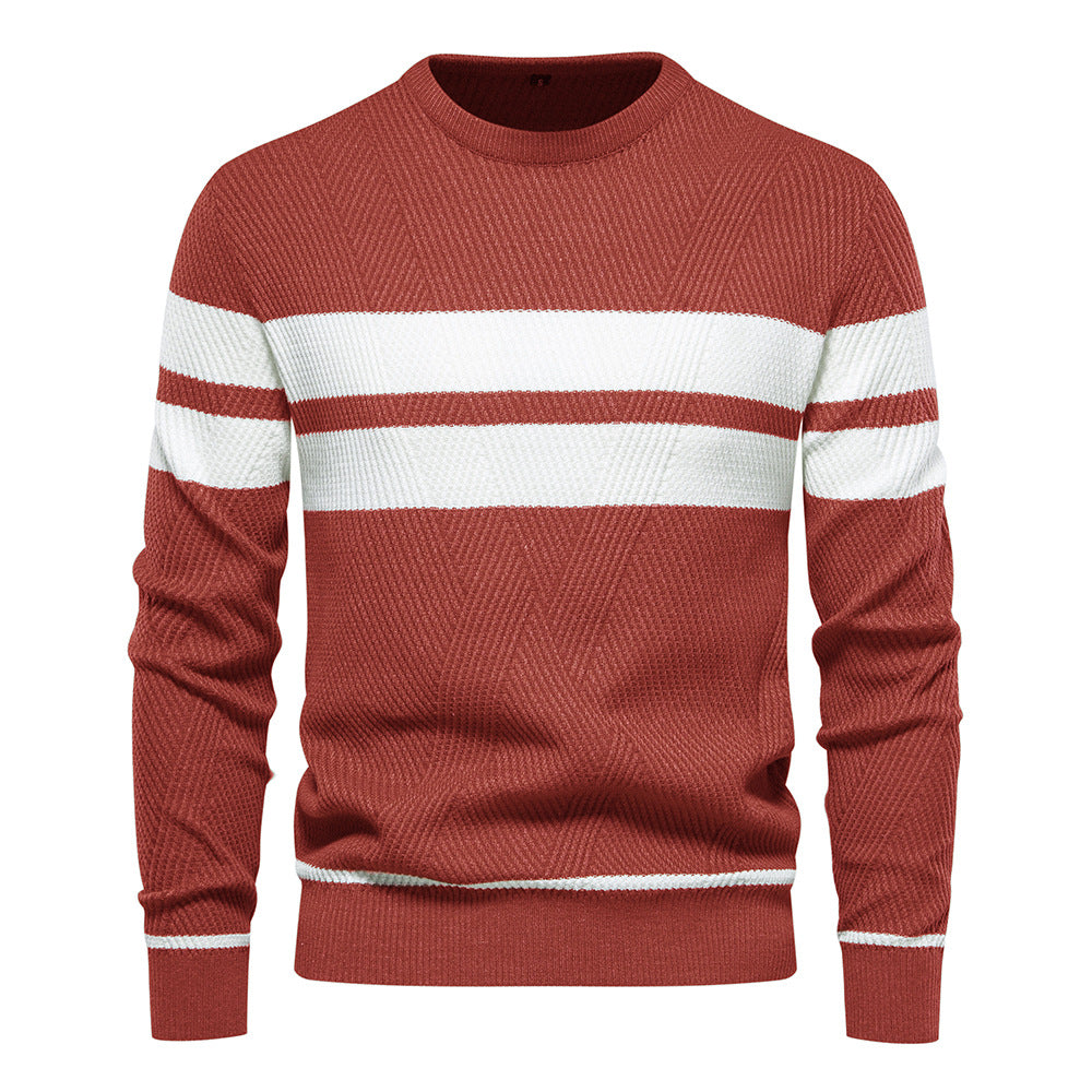 Men'S Casual Striped Sweater