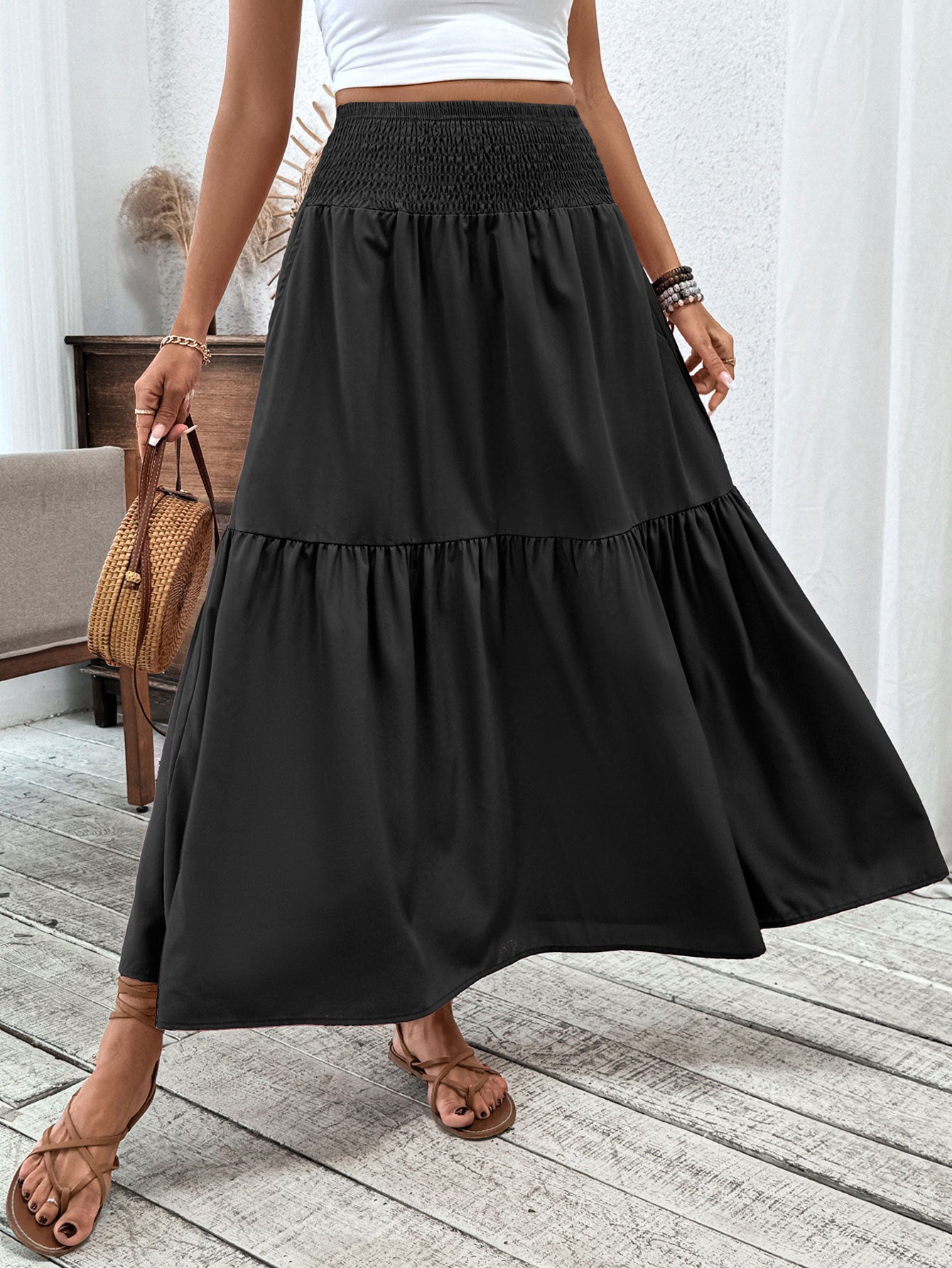 Floral Half Skirt