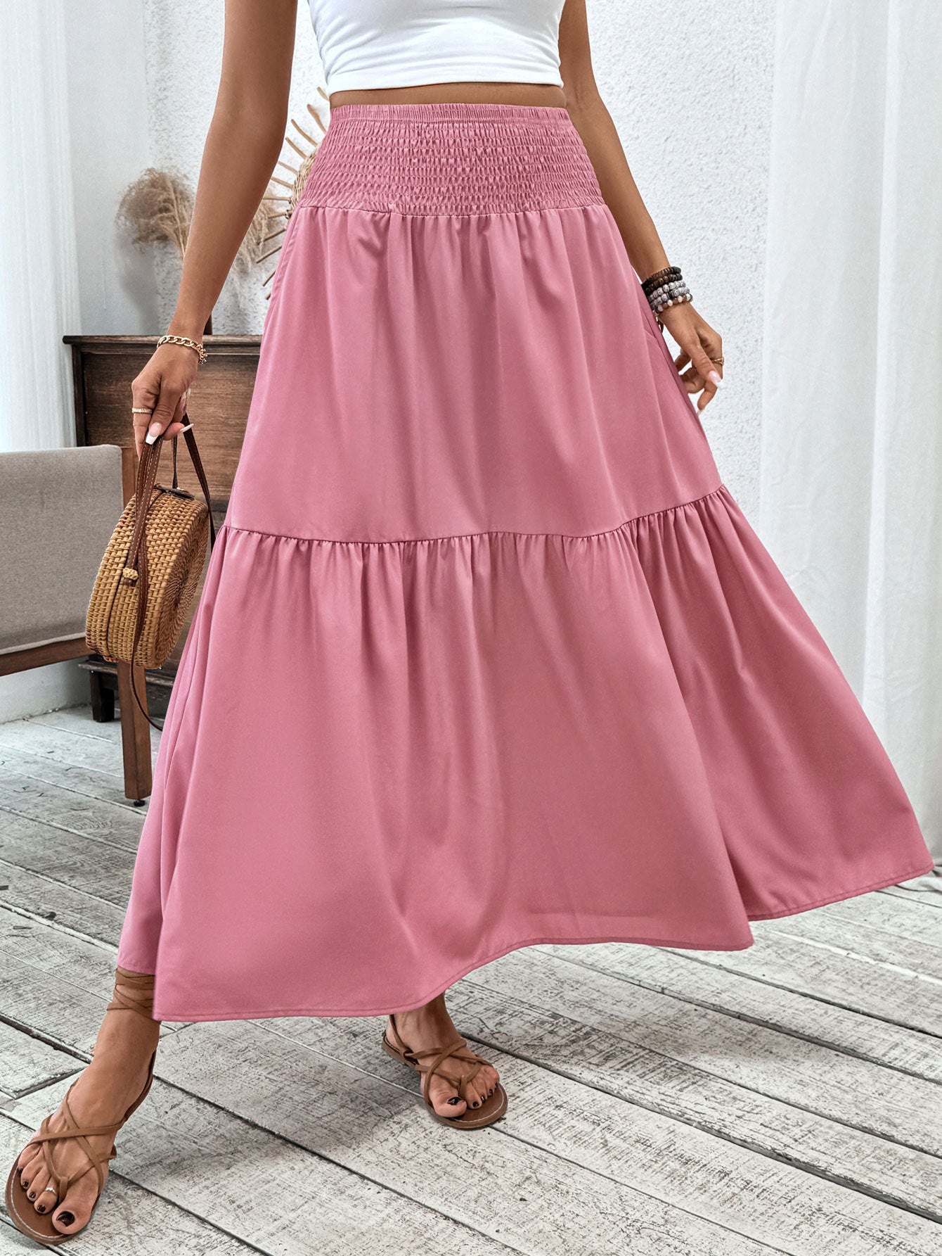 Floral Half Skirt