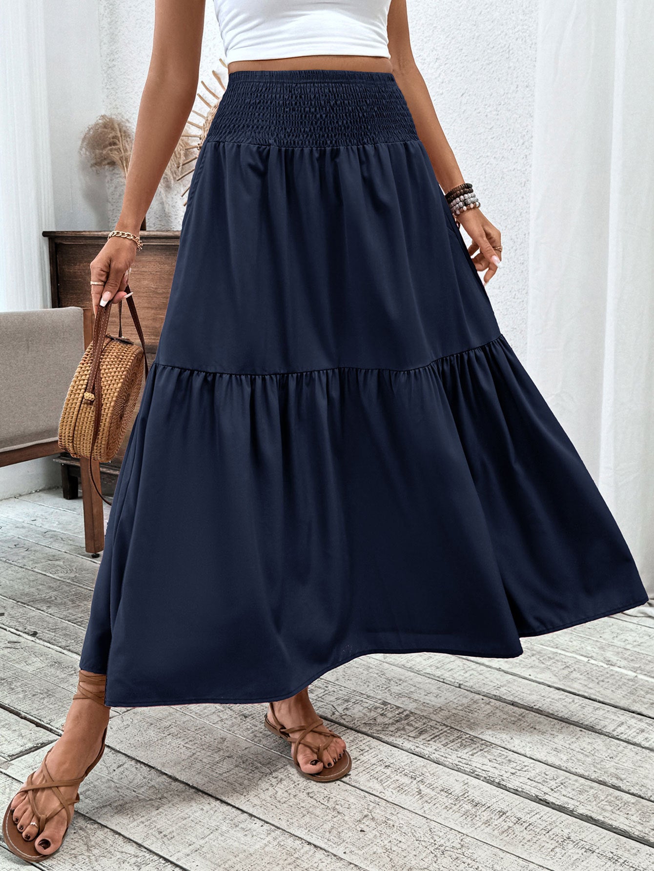 Floral Half Skirt