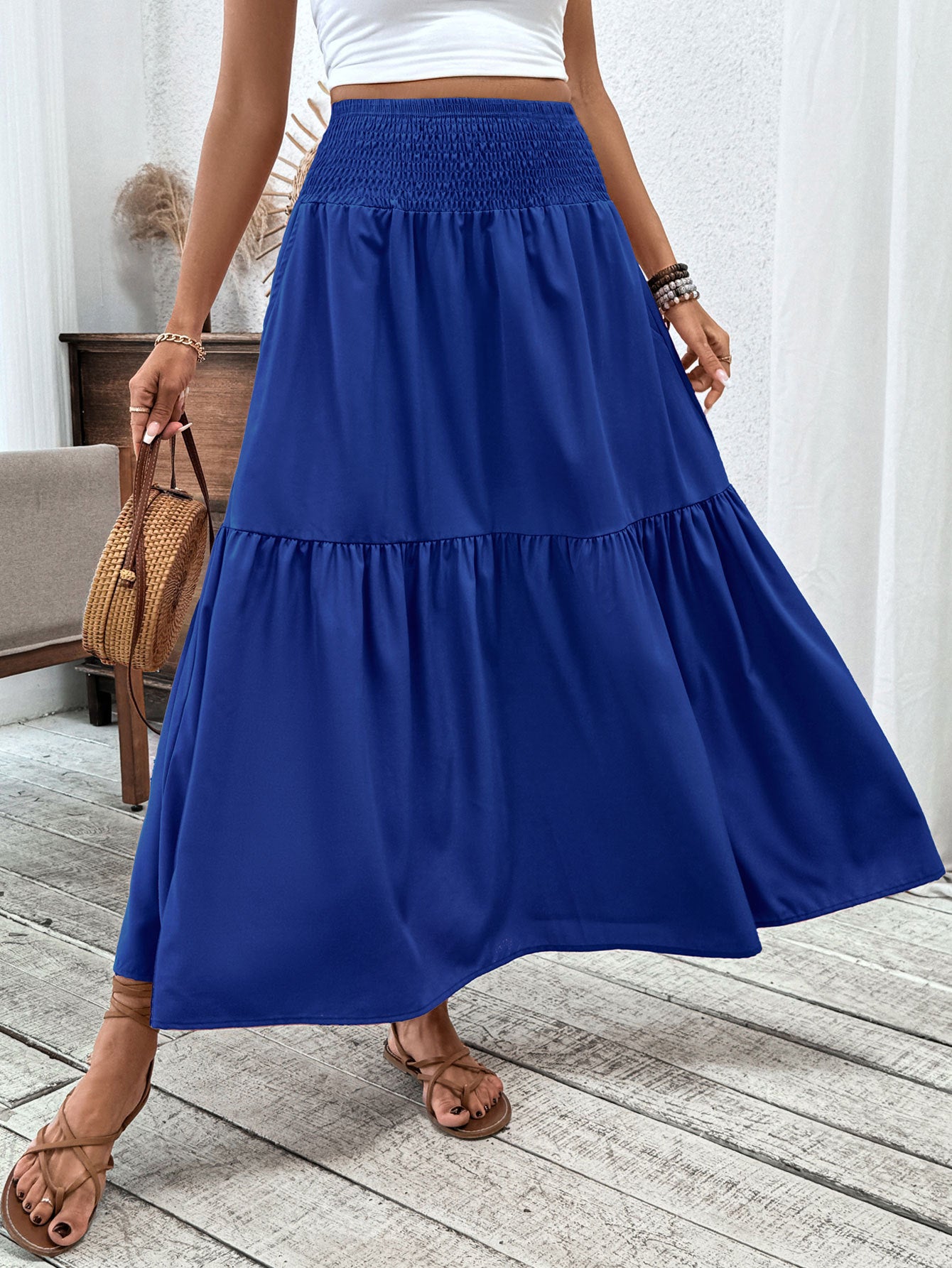 Floral Half Skirt