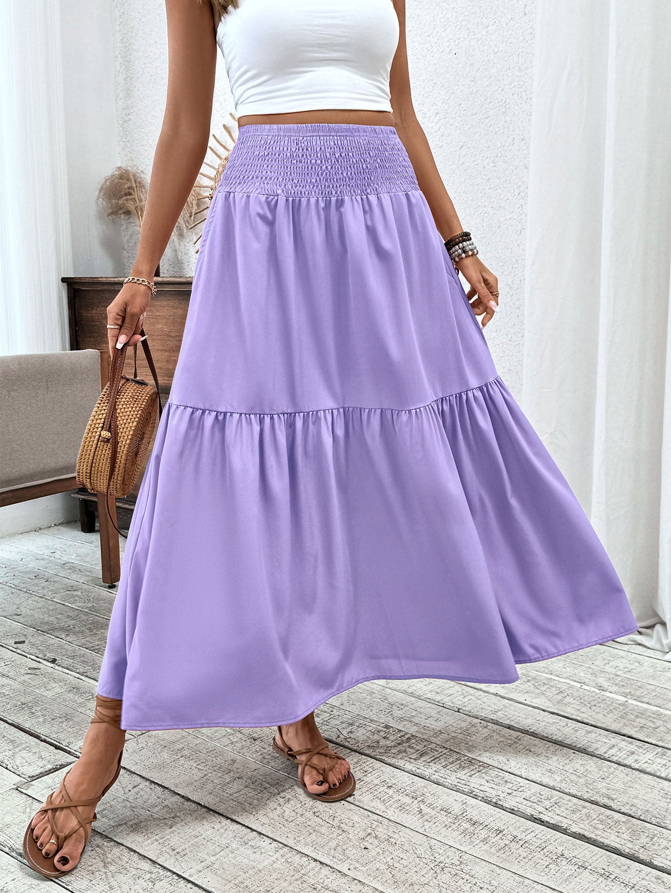 Floral Half Skirt