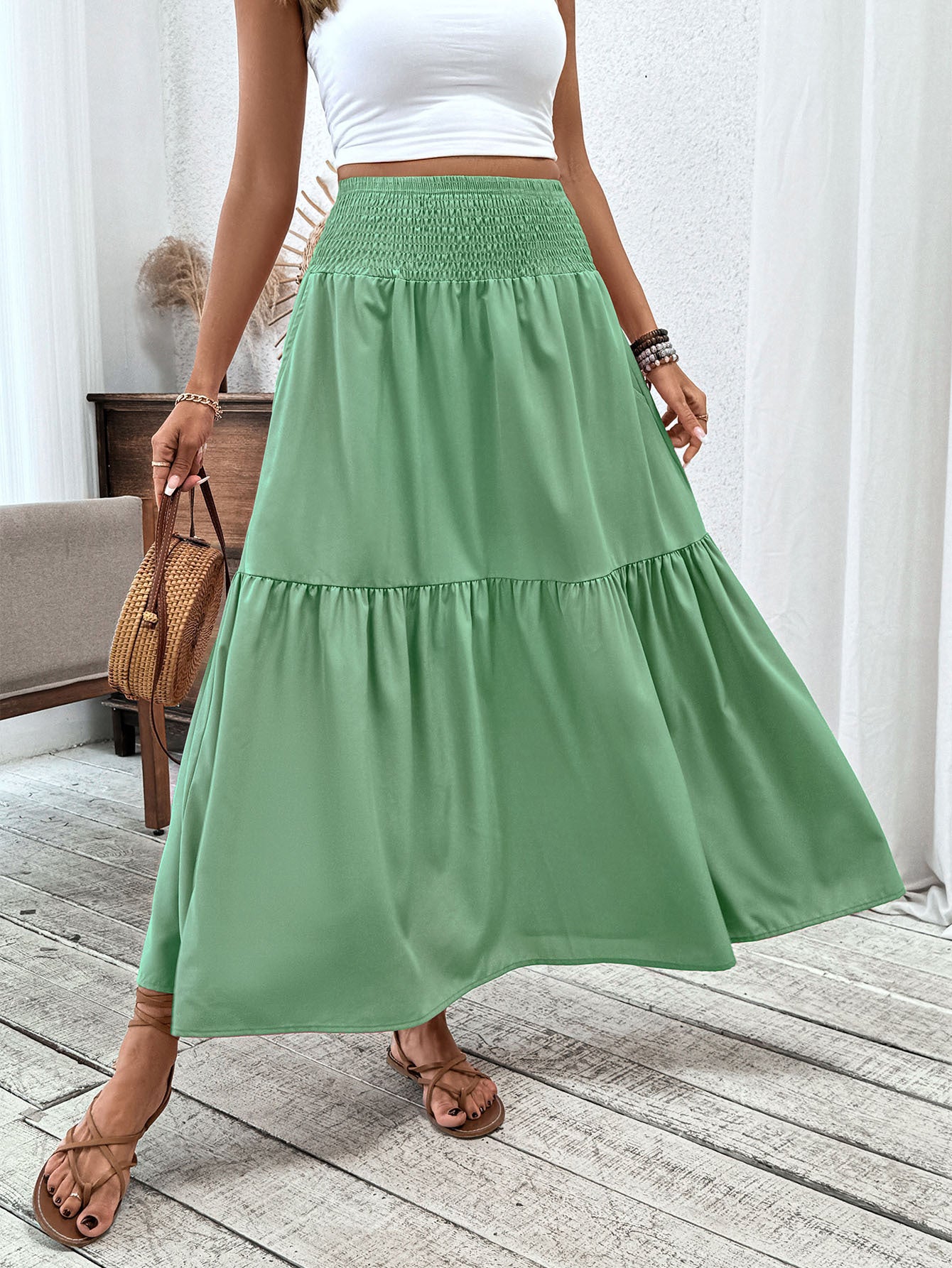 Floral Half Skirt