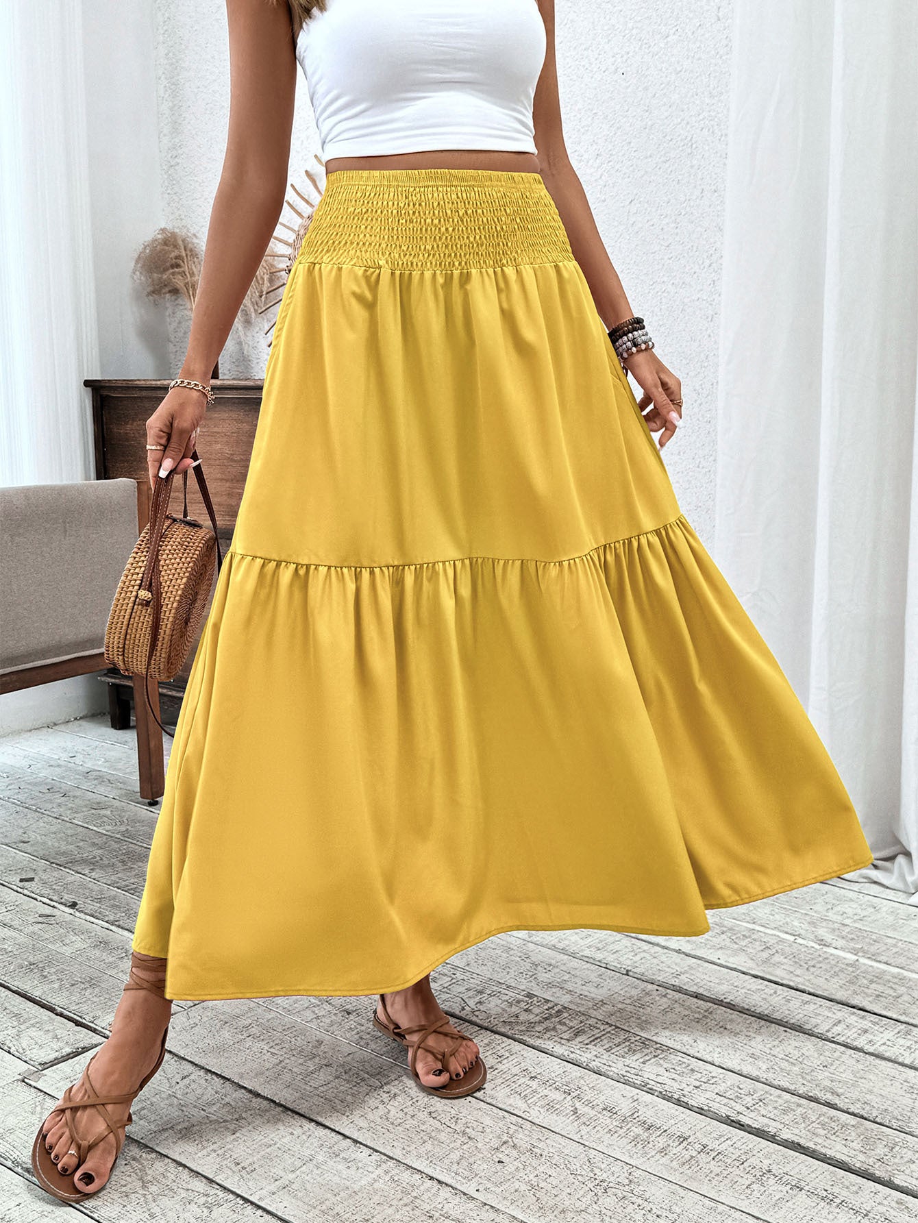 Floral Half Skirt