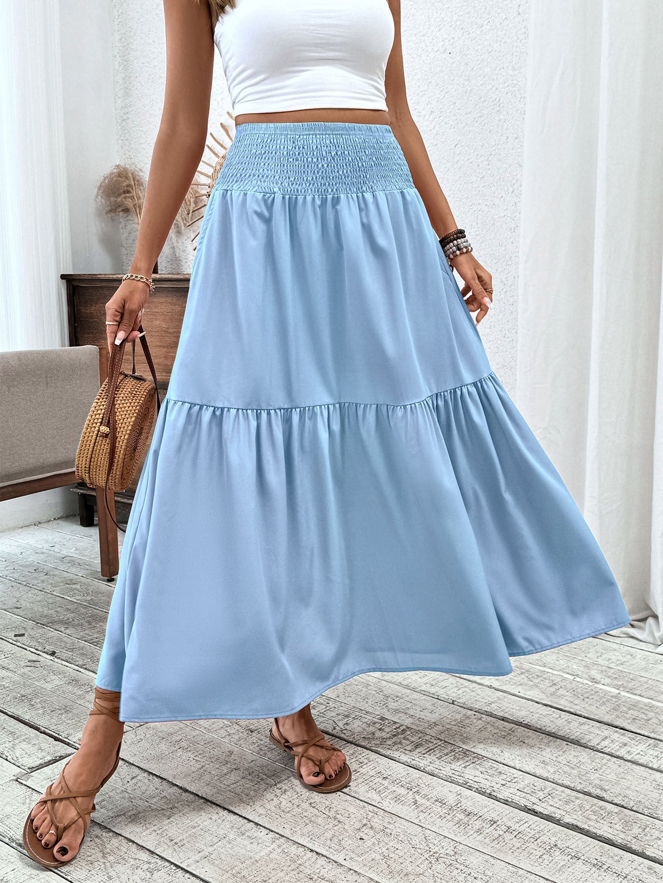 Floral Half Skirt
