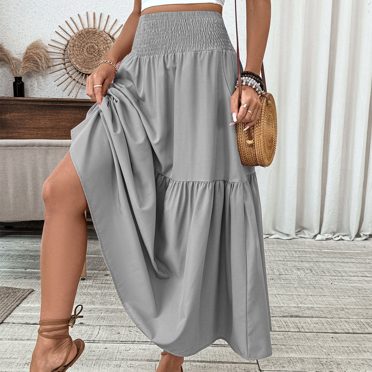 Floral Half Skirt