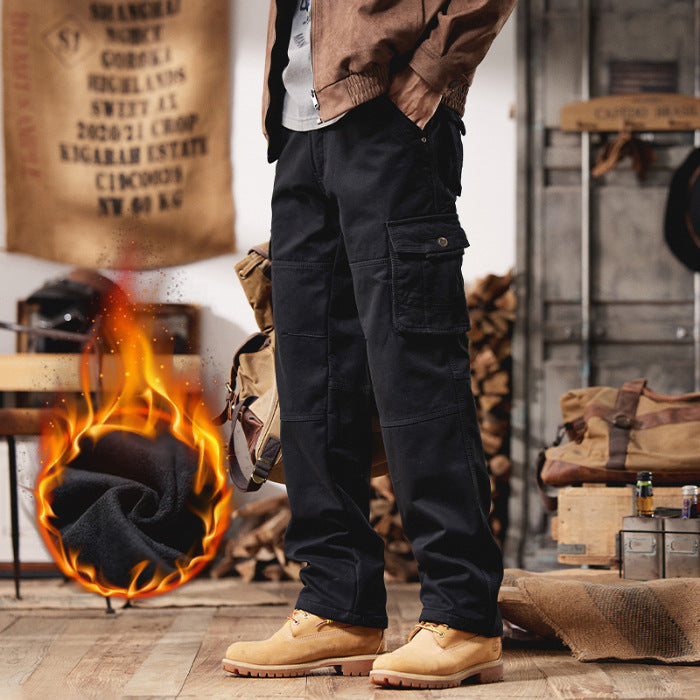 Straight Multi-Pocket Overalls