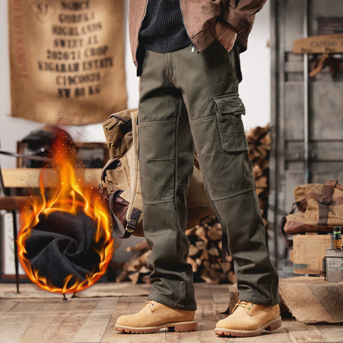 Straight Multi-Pocket Overalls