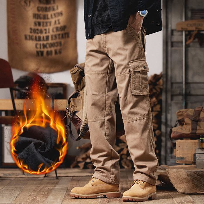 Straight Multi-Pocket Overalls