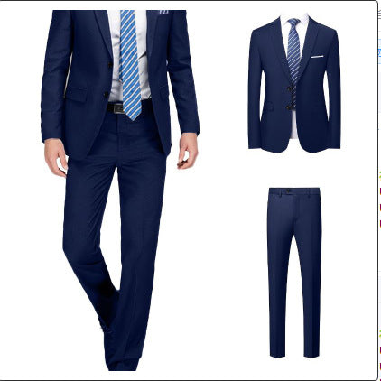 Elegant Solid Color Suit