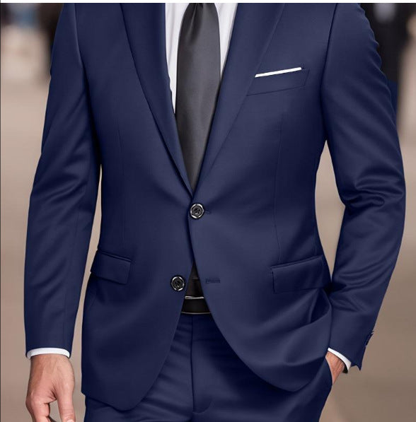 Elegant Solid Color Suit