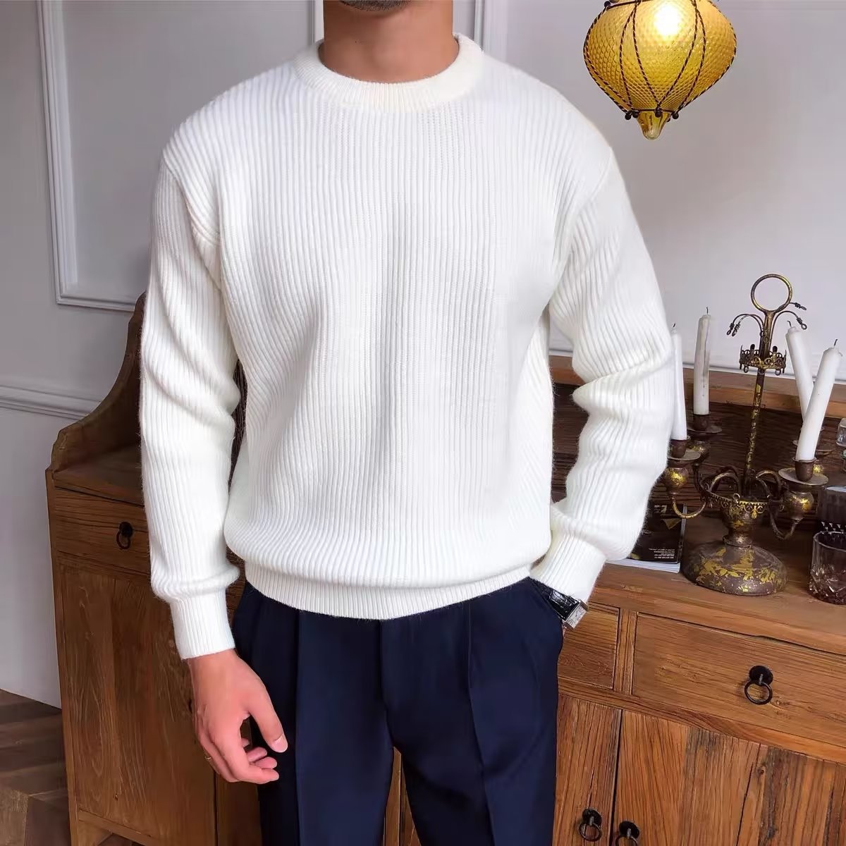 Men'S Knit Thickened Sweater