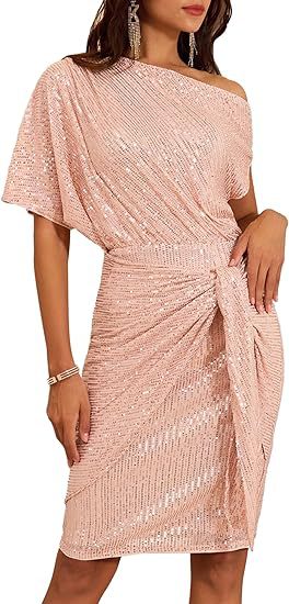 Trimmed Glitter Dress