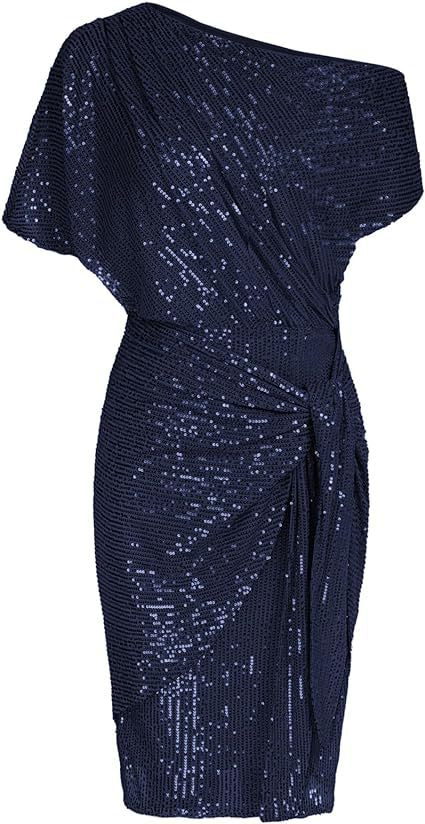 Trimmed Glitter Dress