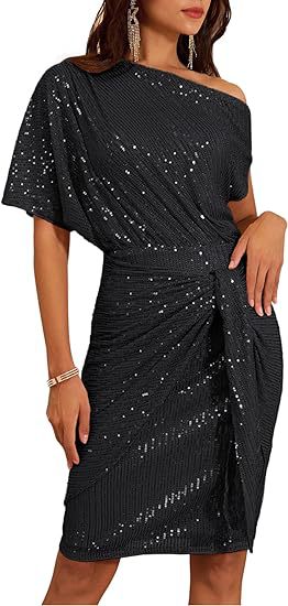 Trimmed Glitter Dress