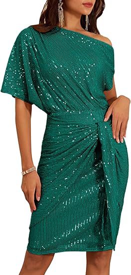 Trimmed Glitter Dress