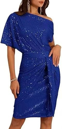 Trimmed Glitter Dress