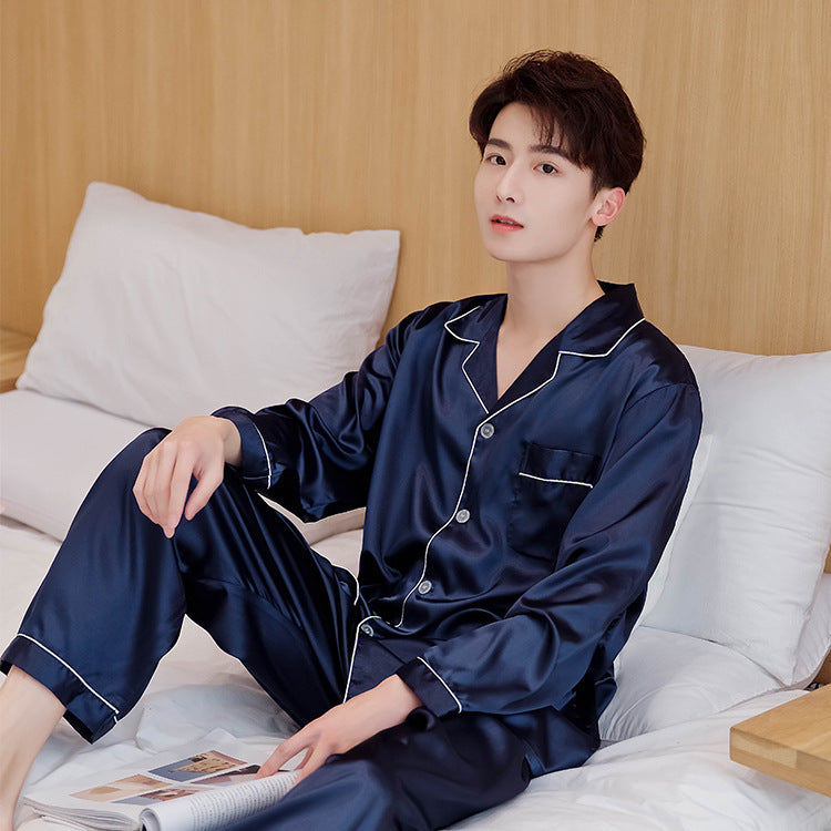 Silk Home Couple Pajamas