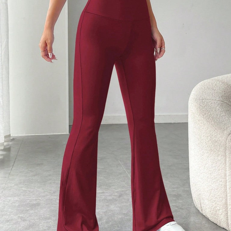 Women'S High Waist High Stretch Flared Pants