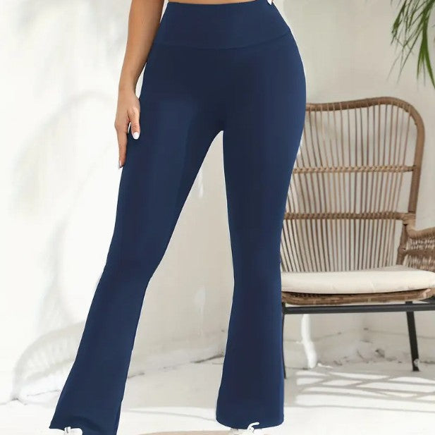 Women'S High Waist High Stretch Flared Pants