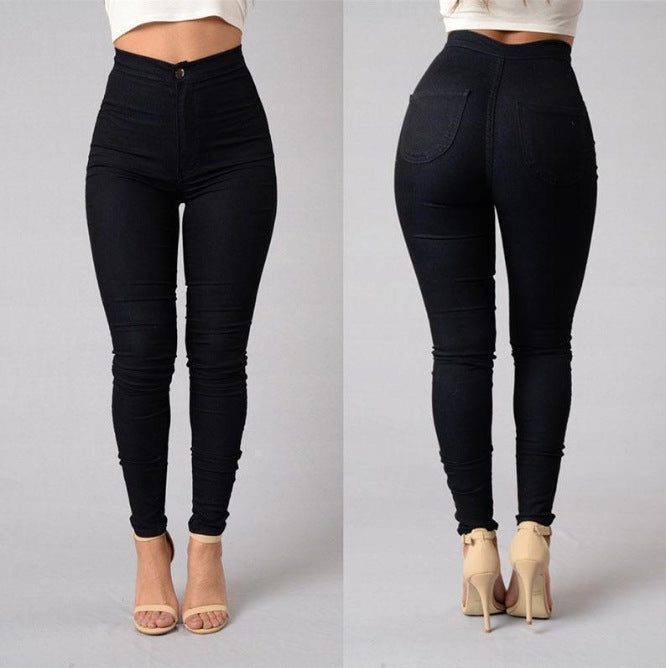 Slim-Fit Candy-Color Casual Pants