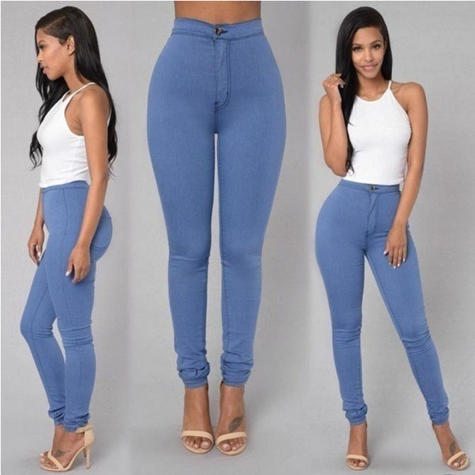 Slim-Fit Candy-Color Casual Pants