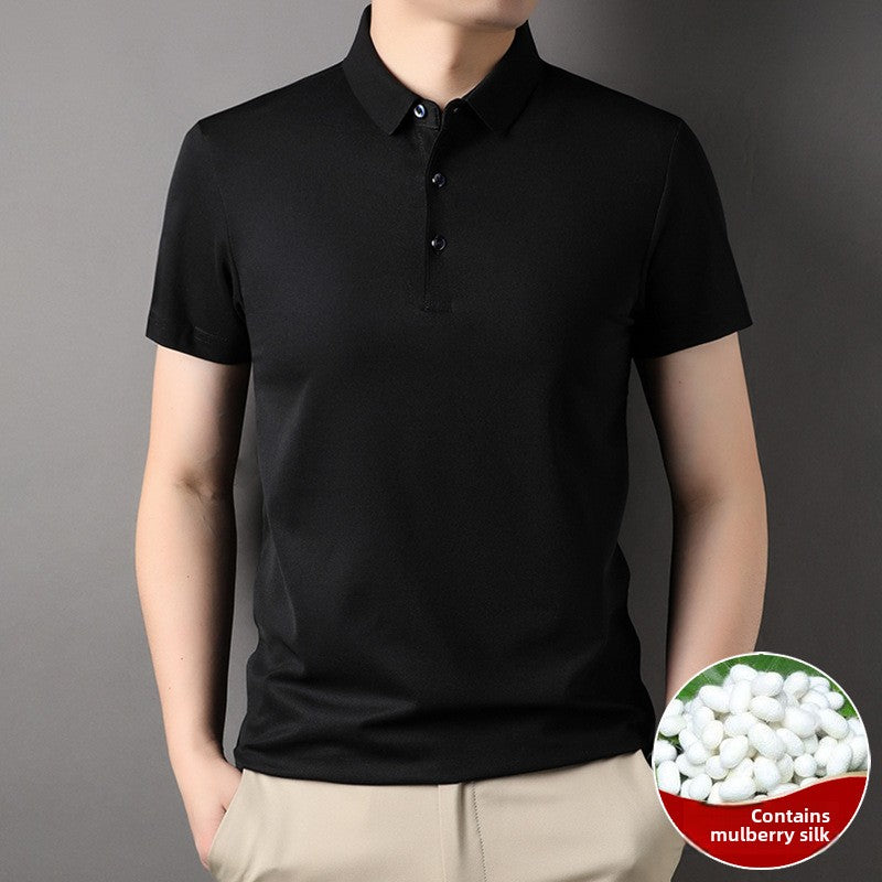 Middle-Aged Lapel T-Shirt