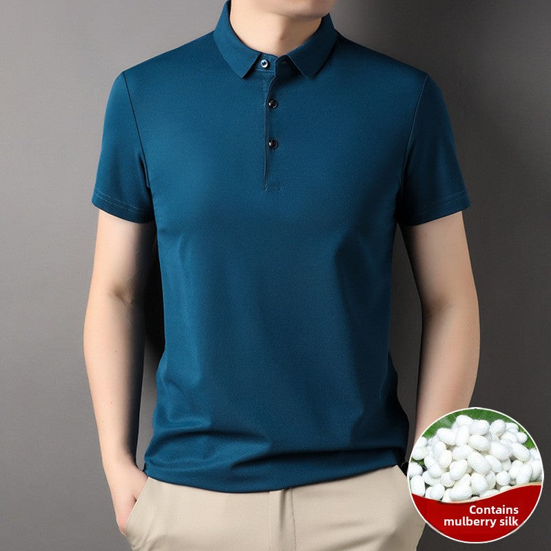 Middle-Aged Lapel T-Shirt