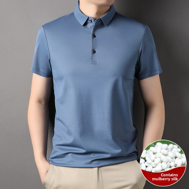 Middle-Aged Lapel T-Shirt