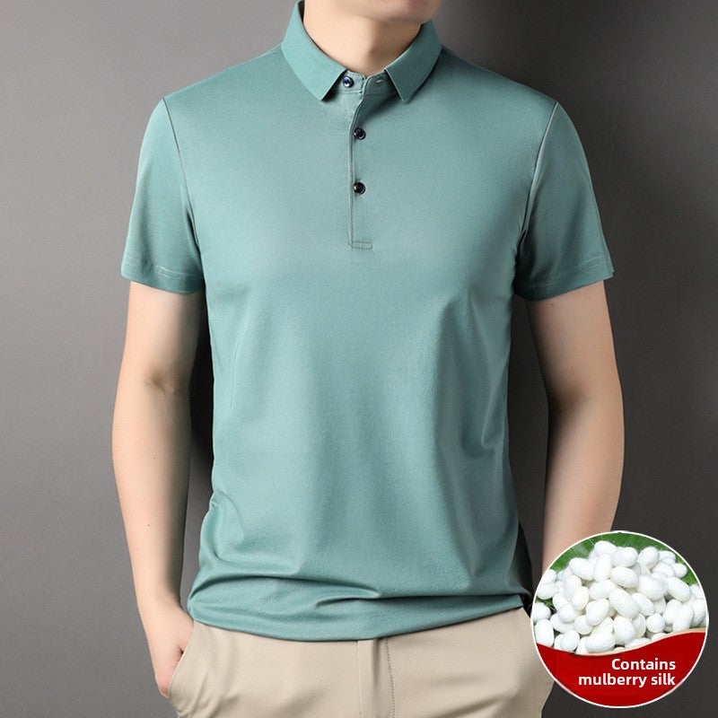 Middle-Aged Lapel T-Shirt
